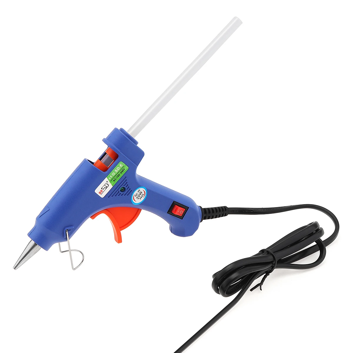 Gun Hot Melt Lim Gun Industrial Mini Guns Thermo 20W Electric Heat Temperatur Reparationsverktyg Diy Passar för med 7x100mm limpinnar