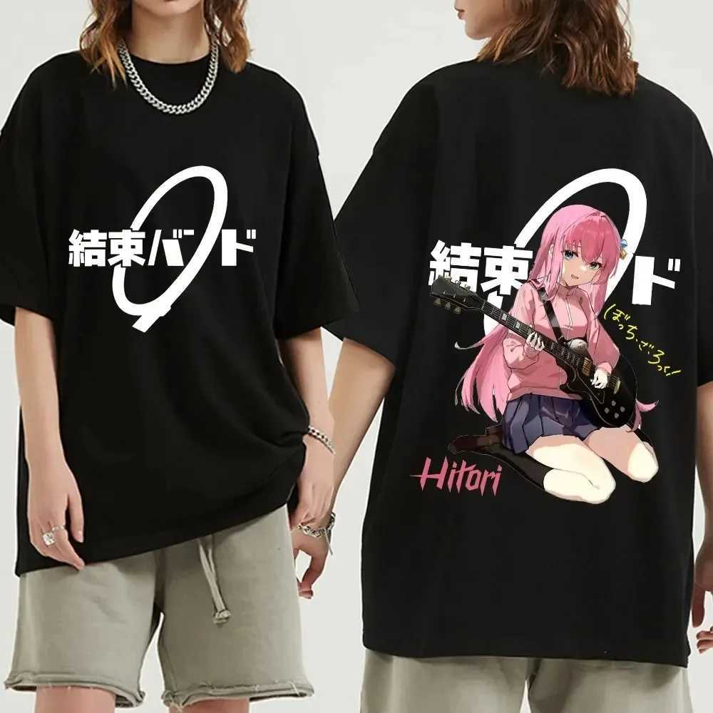 T-shirt femminile divertente e carino anime K-On Hirasawa Yui Akiyama Mio Scegli maglietta giapponese MENS GIAPPONESE MENS E WOMENS PLASS TIME T-SHIRTL2403