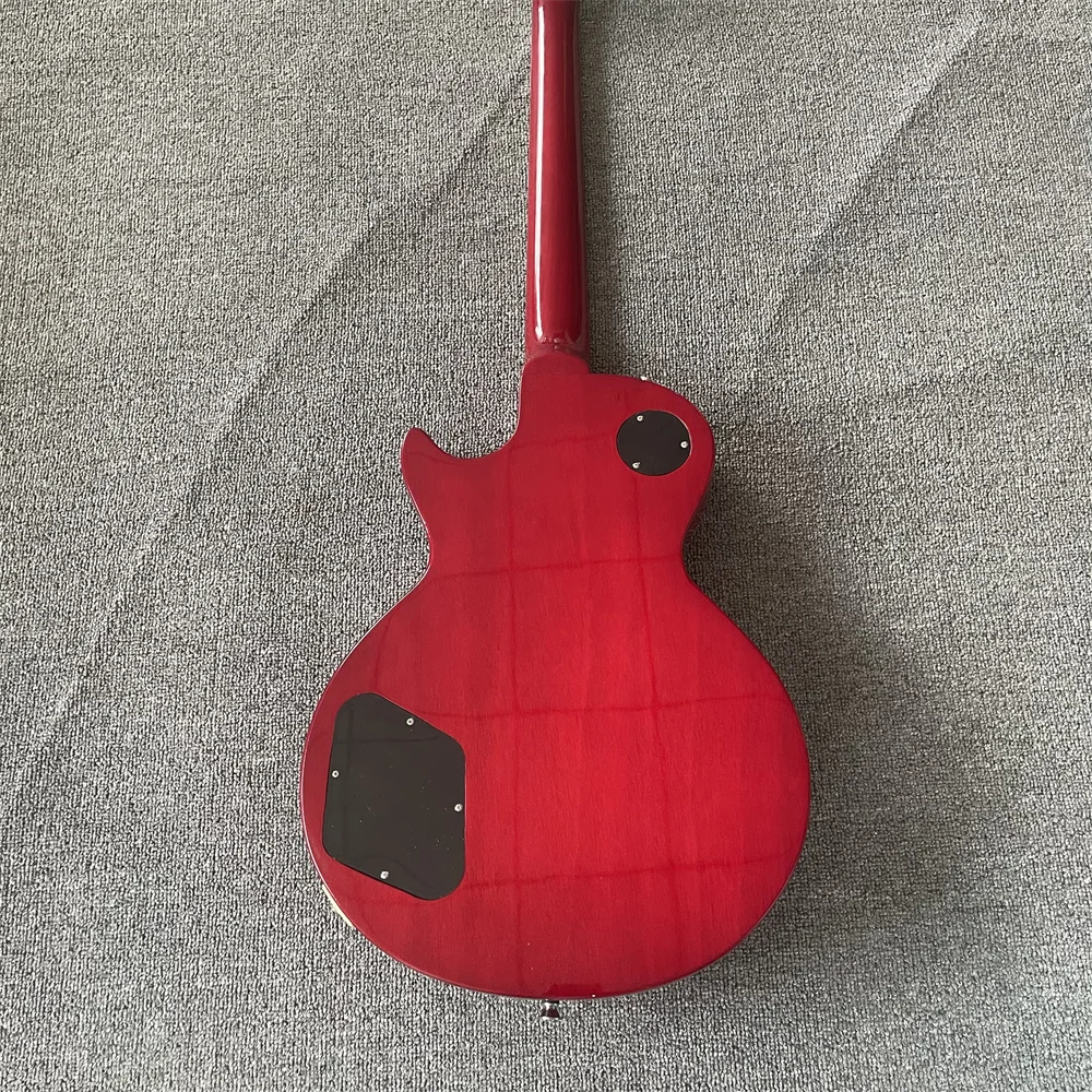 Guitare en stock standard lp guitare guitare serpent empreinte fingeroard serpentgravage argent accessoire tigre imprimé guitares rouges guitarra