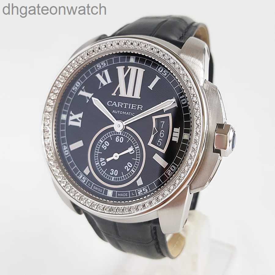 Unisex Original Carter Designer Wristwatch 42 Diameter Diamond Set Automatic Business Designer Wrist Watch for Men