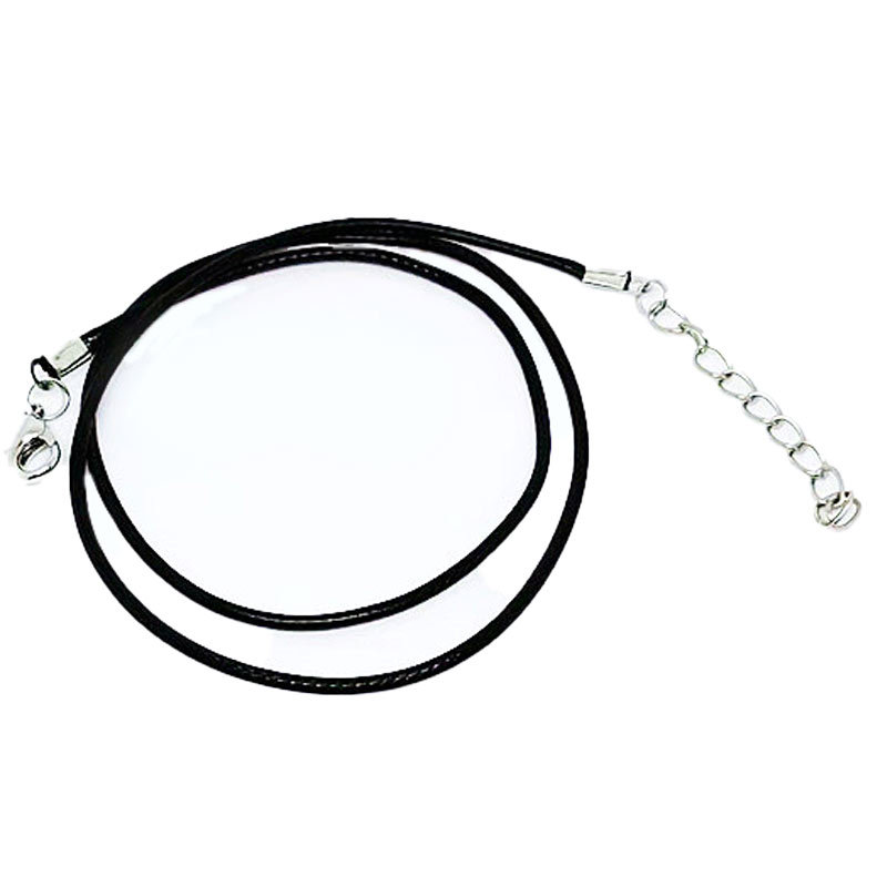 100 -stcskatoen zwart leer koord wax touw ketting hangend met kreeft sluitd doe -het -zelf ketting sieraden maken 1,5 mm groothandelsprijs