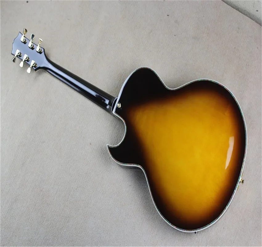 Guitar Top Quality Vintage Burst FHole half hollow body P90 pickup jazz electric Guitar