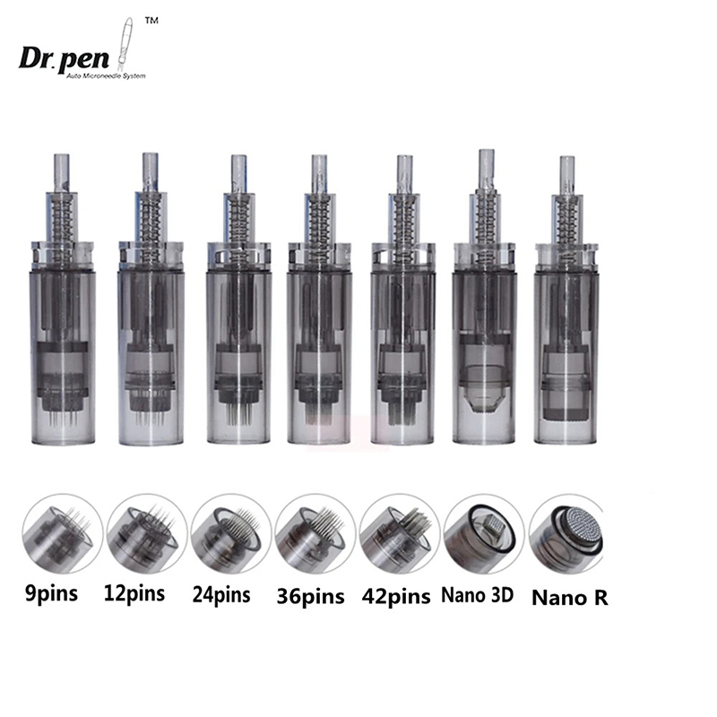 Dr Pen A7 Cartridges Professional Auto Micro Needling System Dermapen Cartridges Replacement Parts For Dr.pen Ultima A7 Derma Pen Needles 9 12 24 36 42 Nano Pin