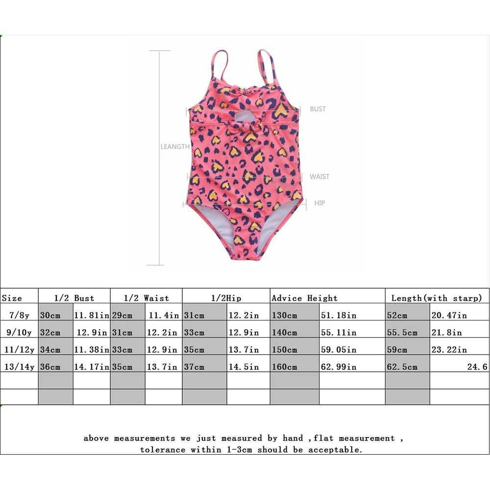 Jednoczęściowe czerwone leopar dziewczęta dla dzieci One Piece Swimwara Swimwara Symy Swimodwear Summer Sump