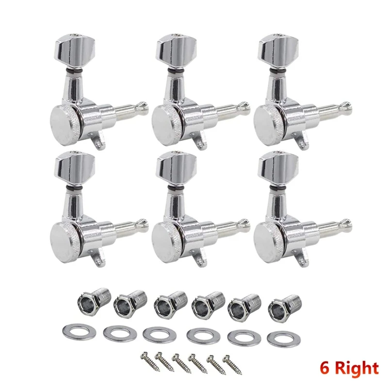 Guitar Vintage Inline Guitar Locking String Tuners Locking Tuning Pegs Machine Heads for ST TL Style Electric Guitar