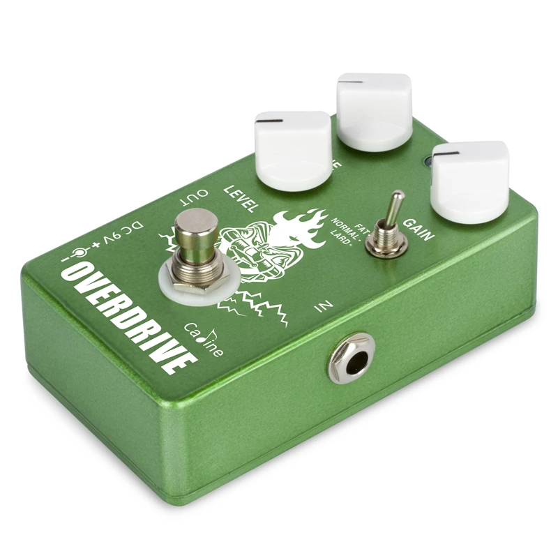 Guitarra caline cp75 Emerald Night Overdrive Effect Guitar Efeito Pedal True Bypass Bypass Acessórios de guitarra