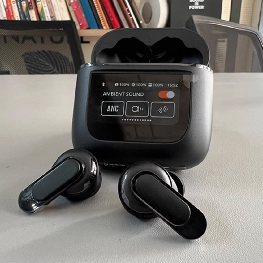 Dla JBL Słuchawki Tour Pro 2 bezprzewodowe słuchawki douszne ANC anulowanie słuchawek Bluetooth LCD Touch Screen Widoczne sportowe słuchawki Wbudowany zestaw słuchawkowy