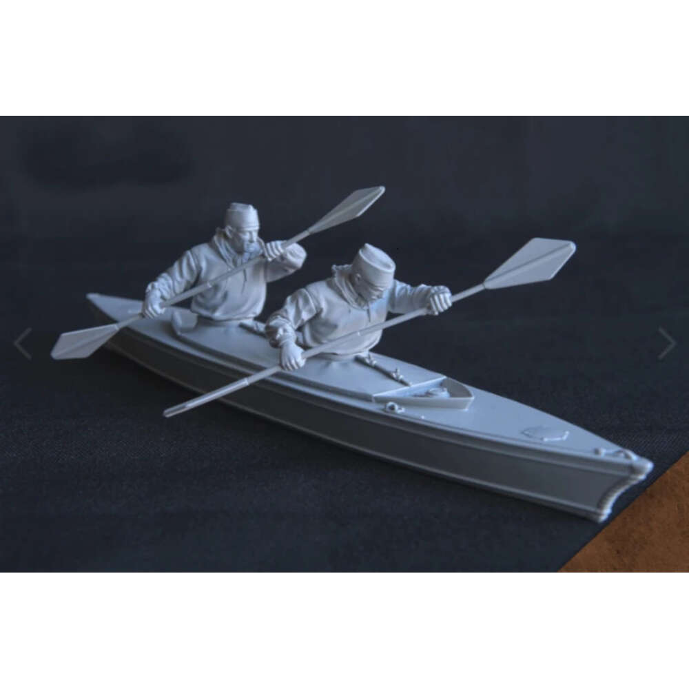 MANGA ANIME 1/35 Figure de résine Series Hero WWII Double paddle Model non assemblé et non assemblé