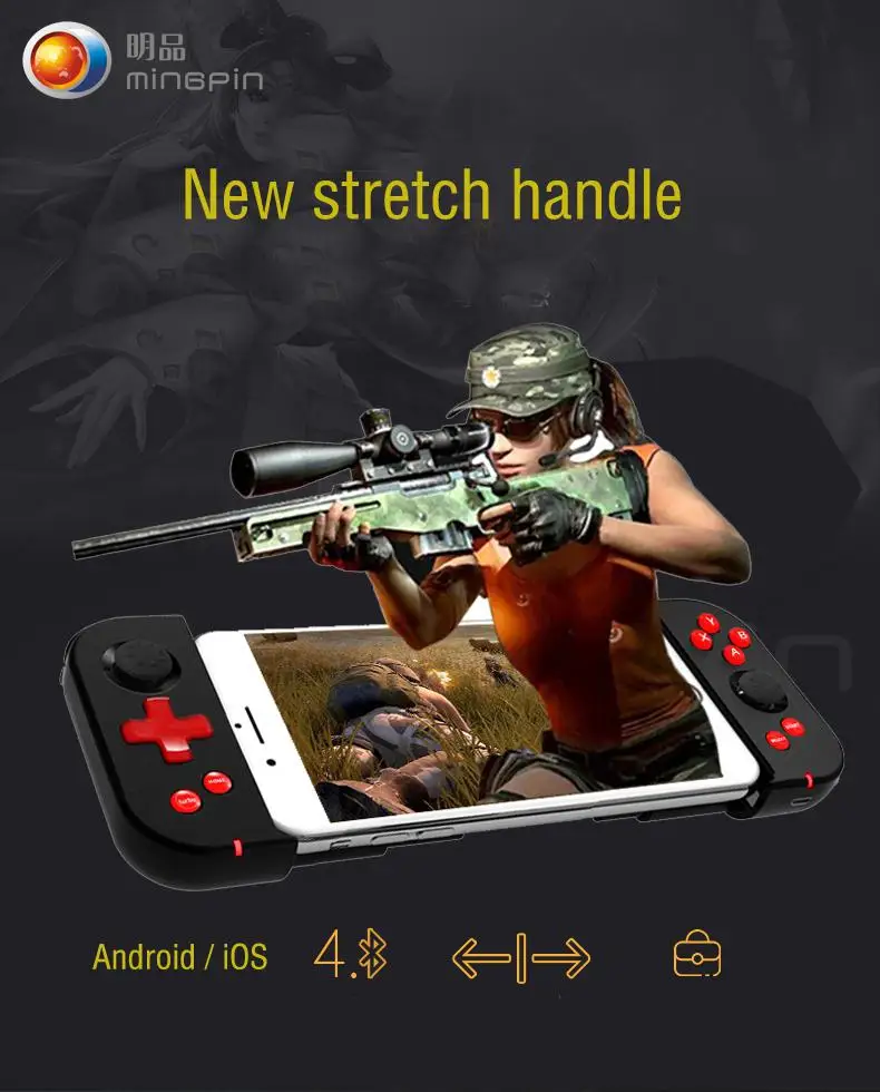 Gamepads Kuulee X6 Pro Phone Bluetooth Compatible Wireless GamePad Game Controller pour Contrôleur PUBG Honor des rois Mobile Legends