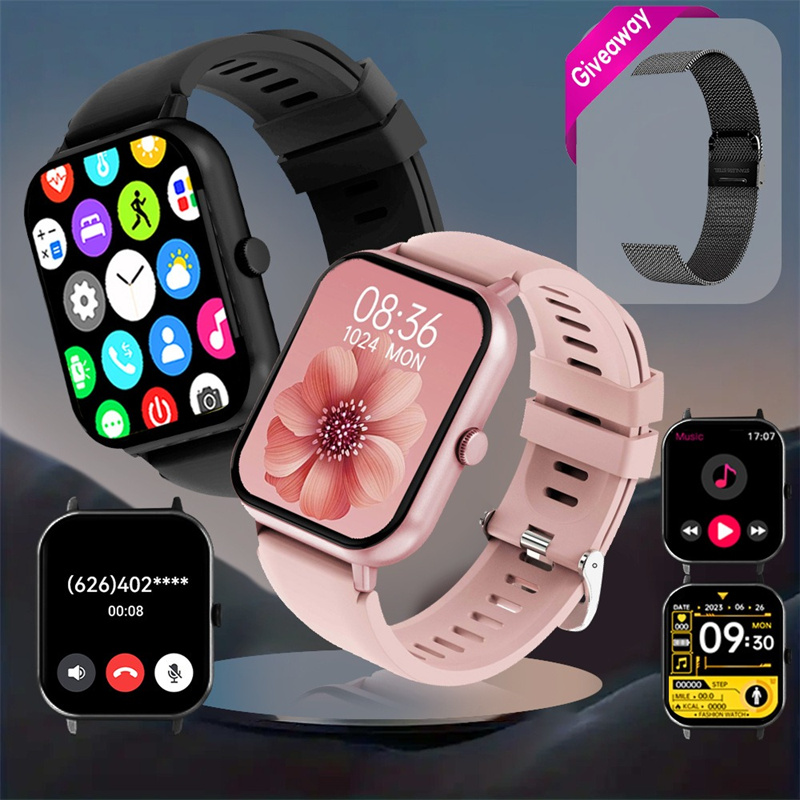 L54 Smart Watch Life Waterproof Fitness Tracker Sport för iOS Android Phone Smartwatch Heart Ret Monitor Blodtrycksfunktioner