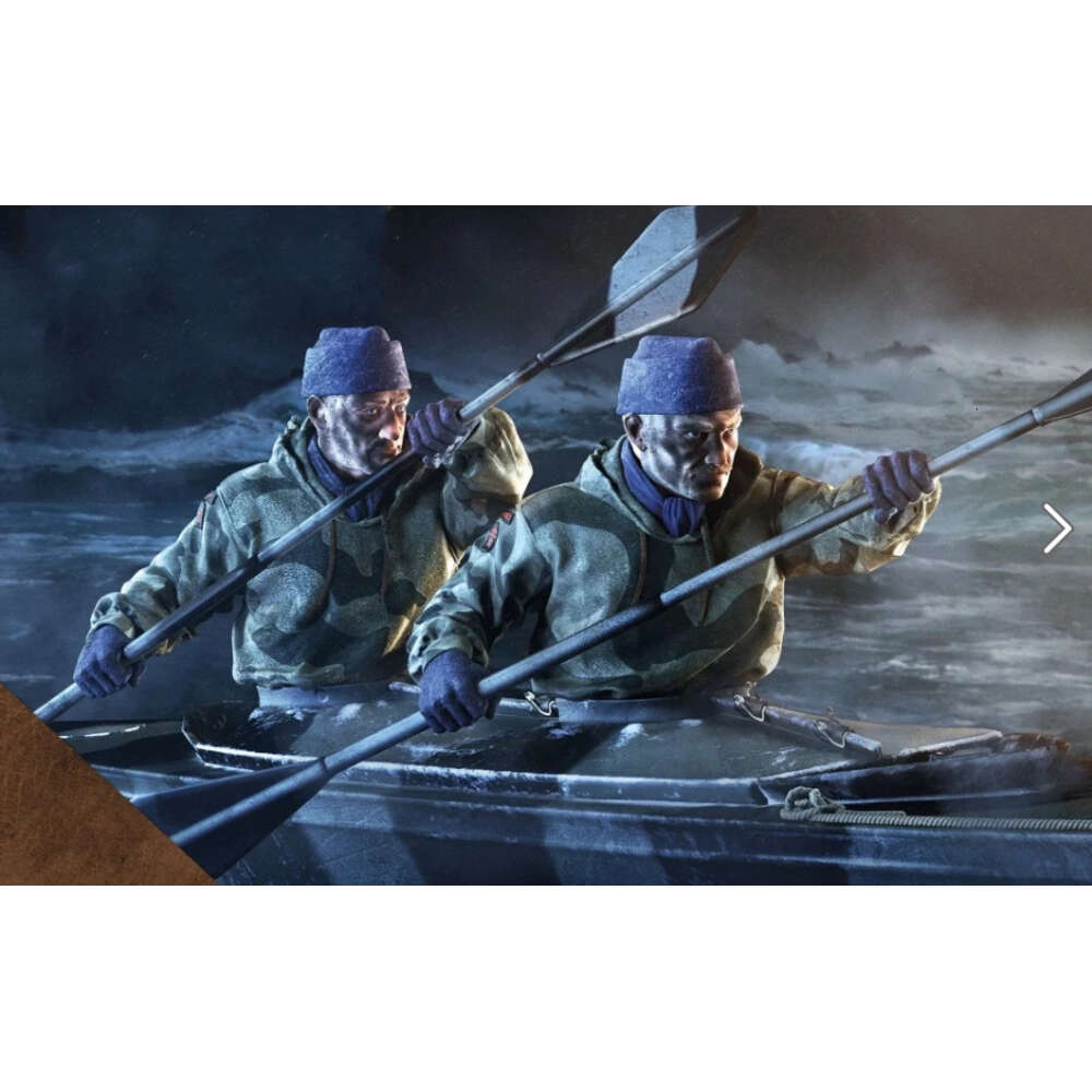 MANGA ANIME 1/35 Figure de résine Series Hero WWII Double paddle Model non assemblé et non assemblé