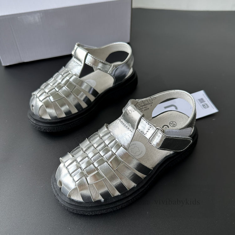 Fashion Kids Hollow Weaving Beach Sandalen Girls Masals Buckle Soft Bottom Sandals Children Non-Slip Comfortabele Casual Shoes Z7696