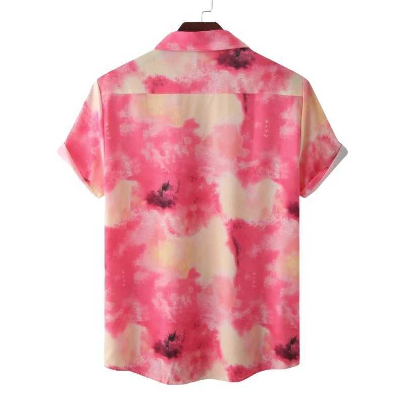 Męskie koszule luksusowe marka Męskie koszulki odzieżowe koszulki mody Bluzki społeczne hawajskie bawełna wysokiej jakości wysokiej jakości ponadwymiarowy 24416