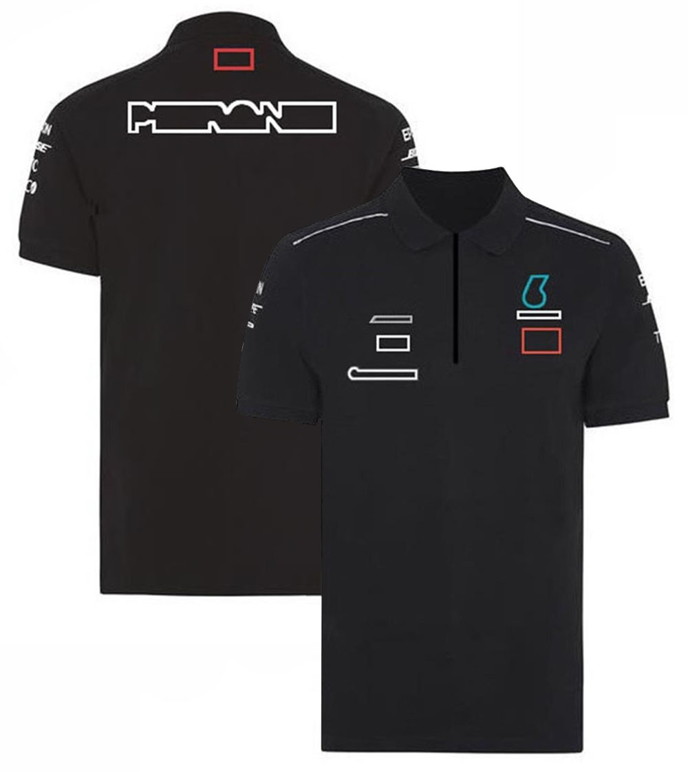 F1 T-Shirt Formel 1 T-Shirt-Rennanzug kurzärmelig Summer Revers Polo Shirt Casual Sports Shirts Frauen Auto Logo T-Shirts