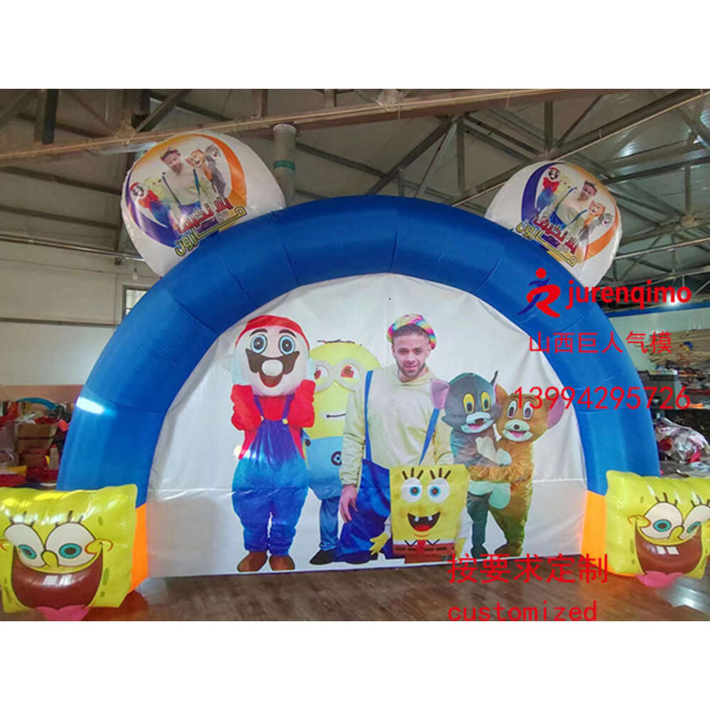 Mascot kostymer ierable Arch Rainbow Gate Party Decoration Rekvisita och anpassade landskap