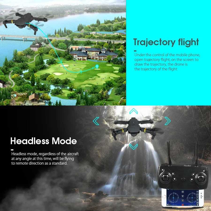 Drönare 2024 E58 Mini Hight Hold Mode Professional RC Drone Foldbar Arm 4K HD Camera Aerial Photography Helicopter RC Quadcopter Toy 24416