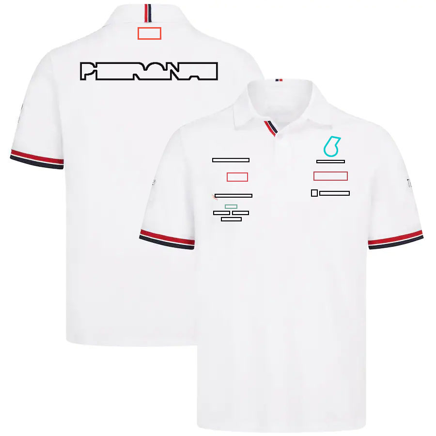 F1 Team T-shirt Formel 1 racing kortärmad t-shirt fans Summer Lapel Polo Shirts Casual Women's T-Shirt Overdimensionerad tröja