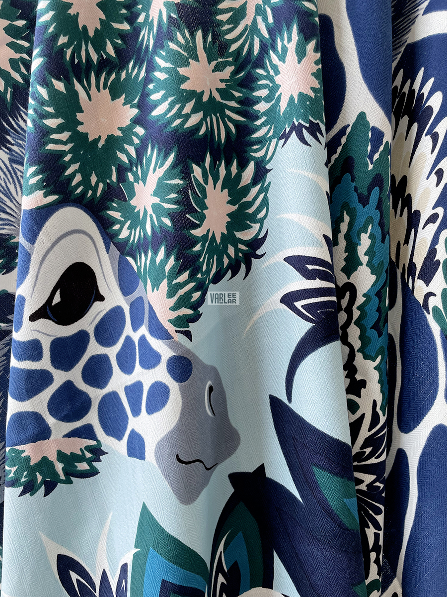 Girafa azul caxemira lenço de seda mulheres xale laminadas quente macio macar