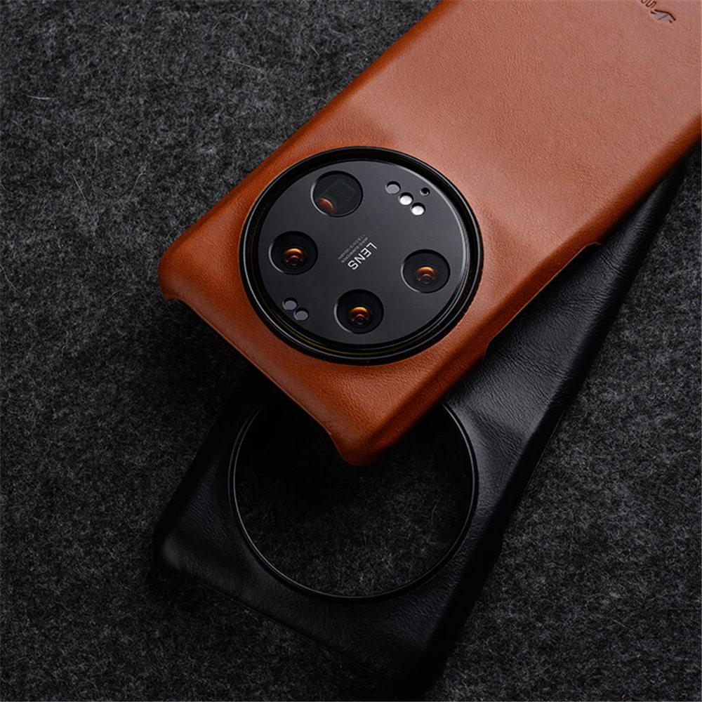 Caso de couro de couro genuíno original de Melkco para Xiaomi 14 13 12S Ultra Oil Wax Back Cover