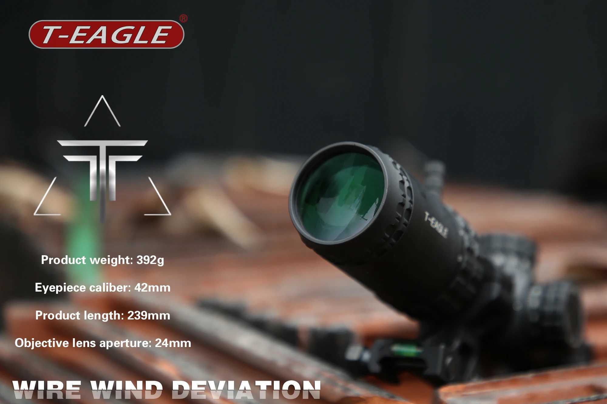 ألعاب Gun T-eagle EO1.2-6x24wa نطاقات الصيد التكتيكية نطاقات بزاوية واسعة الصيد لصيد Airsoft Air Puns Sniper Scopes 240416