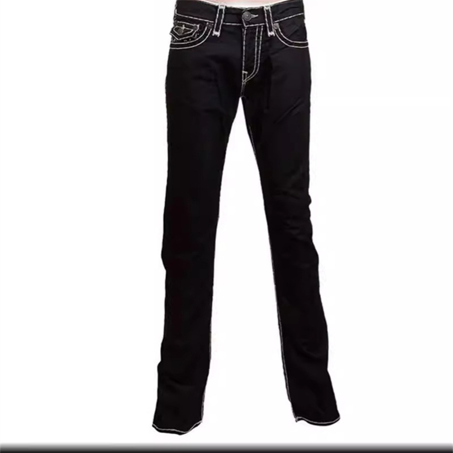 Pantalon de créateur de jeans pour hommes Baggy Jeans Hip Hop Rock Black Pantalon droit Pantalon de grande taille Pantalon décontracté