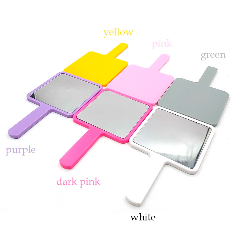 Customized Handheld Makeup Mirror Square Makeup Vanity Mirror with Private Label SPA Salon Compact Makeup Mirror Wholesale