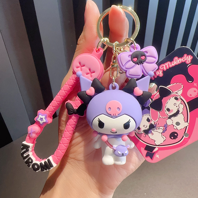 Cartoon genuine sweet and cool Kuromimi, Leti doll keychain, cute girl Sanli, gull bag hanging decoration small gift