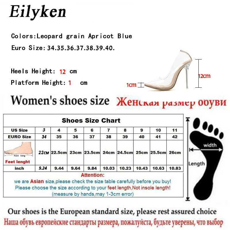 Sandaler Eilyeken Street Style PVC Transparent Womens Pump Perspex Transparent High Heels Pointed Toe Nightclub Party Sandaler J240416