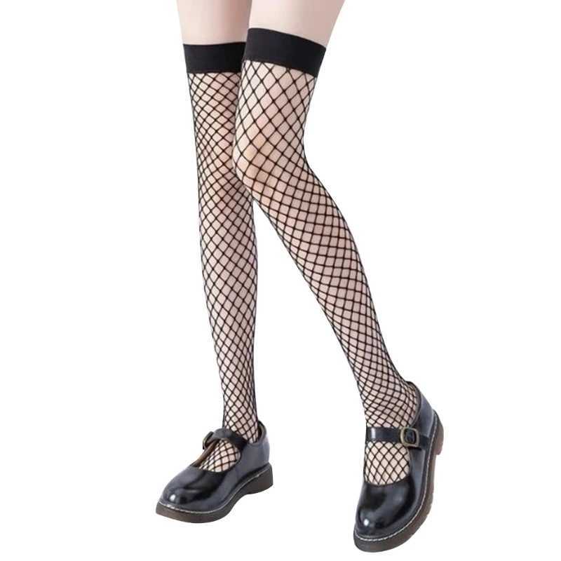 Chaussettes sexy les bas de temps de poisson super mince en soie lisse noire blanc sexy insgram style obove sockking serre chaussette serrée pour les femmes m6cd 240416