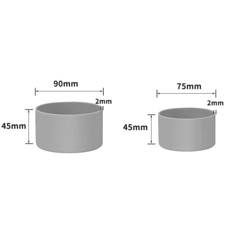 7,5 cm 9 cm Anti-glissement Bouteille en silicone tasse à manchette de manche de 40 oz de botte de botte de tuler