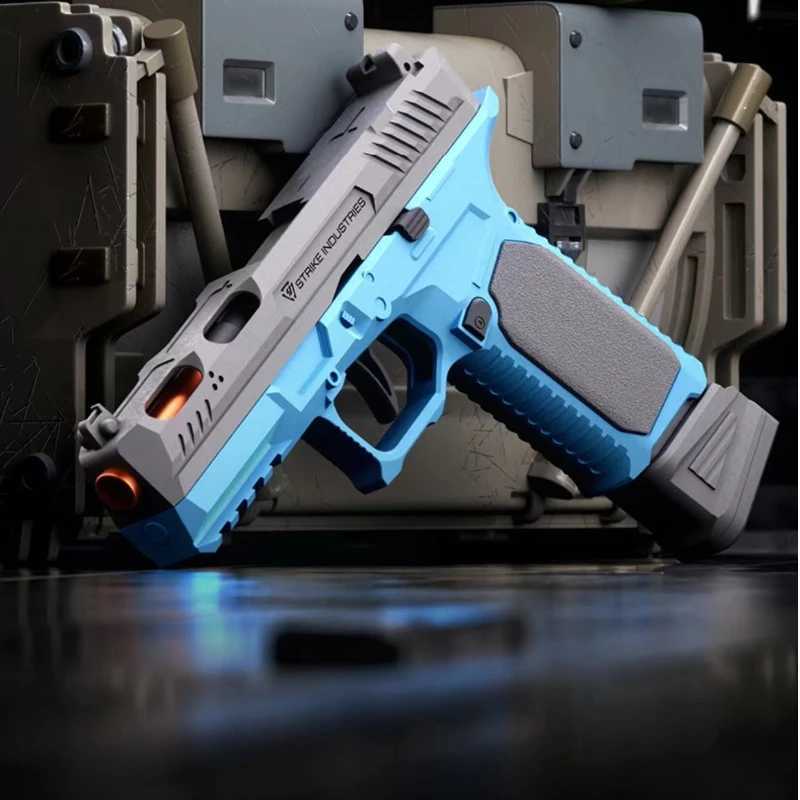 Gun Toys G17 Pistol Can Repeated Shot Ejection Soft Bullet Gun Mechanical Repeating Childrens Toy Pistol Gift 240416