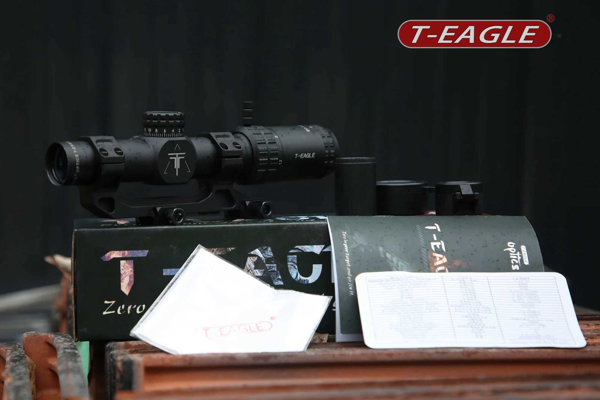 ألعاب Gun T-eagle EO1.2-6x24wa نطاقات الصيد التكتيكية نطاقات بزاوية واسعة الصيد لصيد Airsoft Air Puns Sniper Scopes 240416