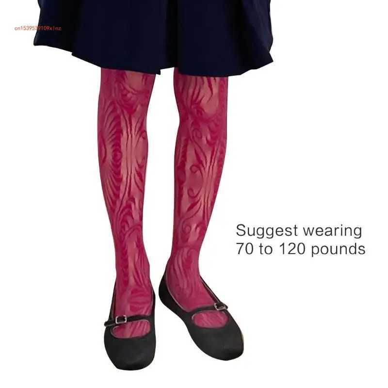 Chaussettes sexy en dentelle rose bass de temps pour femmes pour femmes collants à motifs sexy creux de leggings 240416