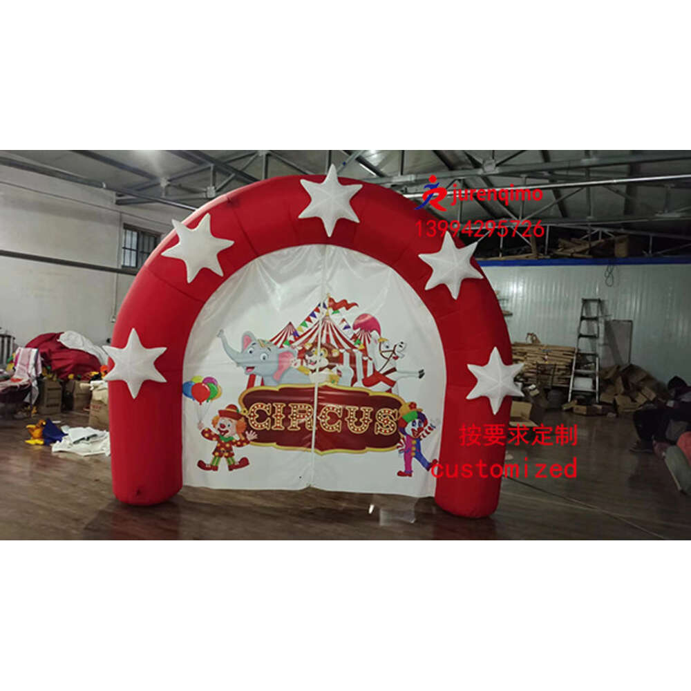 Mascot kostymer Rainbow Gate Circus Arch Ierable Props Garge Party Advertising Air Model Customization