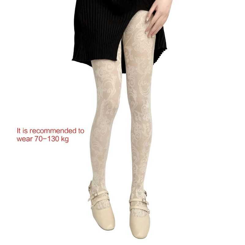 Sexy Socks Sexy Women Bride Stockings Sheer One-piece Rose Pattern Stockings for Wedding P8DB 240416