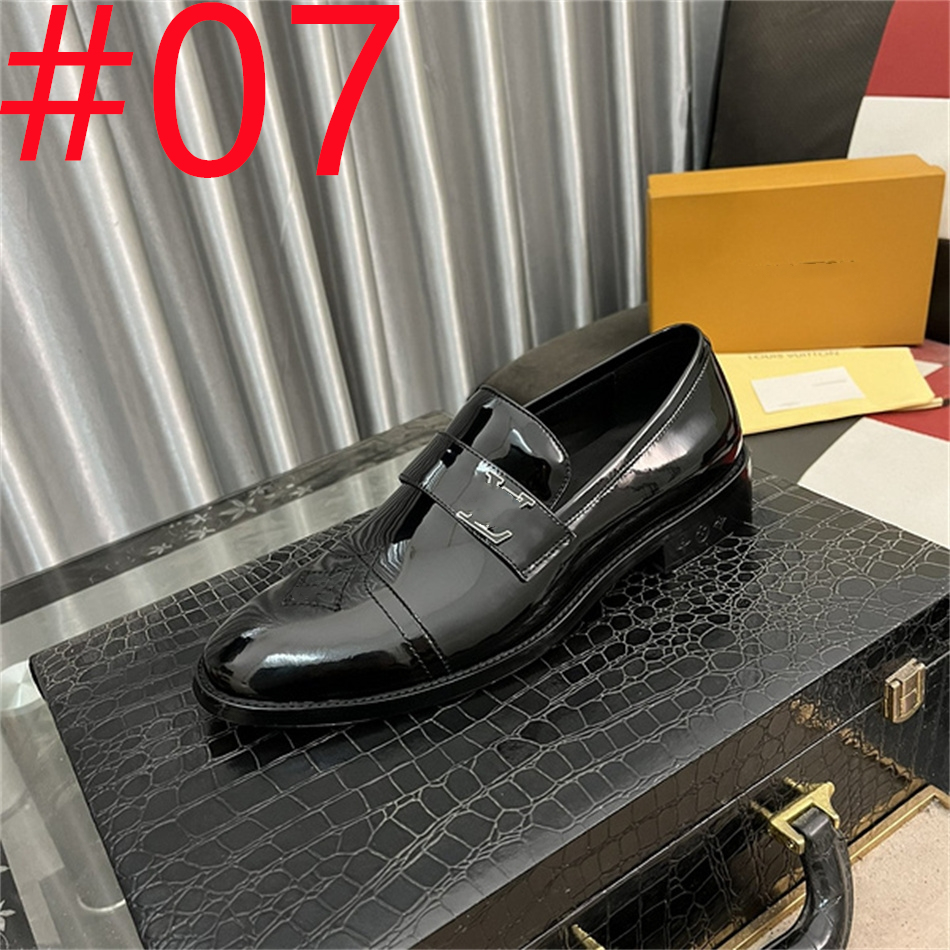 2024 Loafer Summer Mens confortable Cuir Casual Luxury Robe Shoes Designer Black Original Cowhide Zapatos de Hombre 38-45