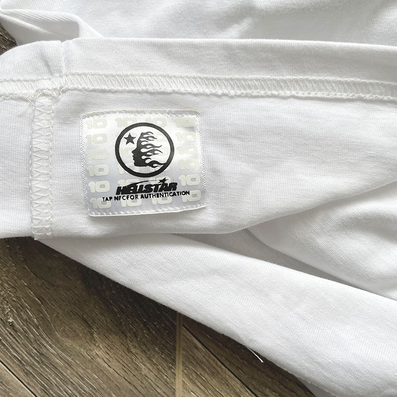 Foto vere maglietta casual maglietta vintage a maniche lunghe uomini donne donne bianche 2024SS