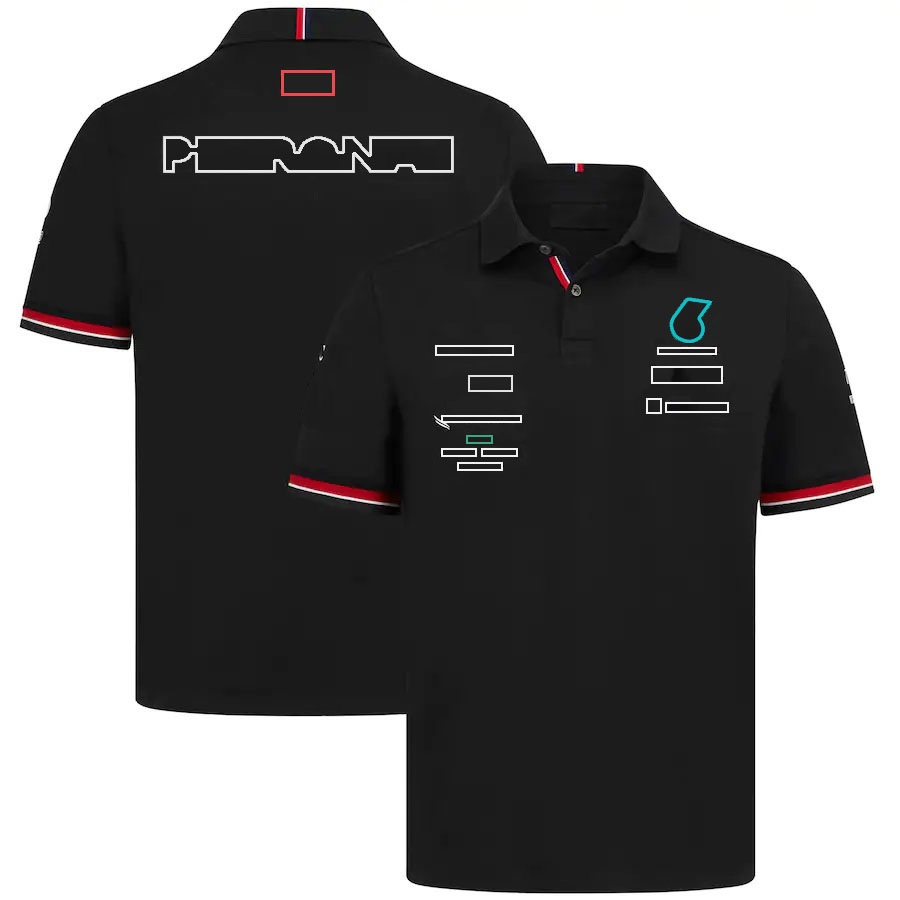 F1 Team T-shirt Formel 1 racing kortärmad t-shirt fans Summer Lapel Polo Shirts Casual Women's T-Shirt Overdimensionerad tröja