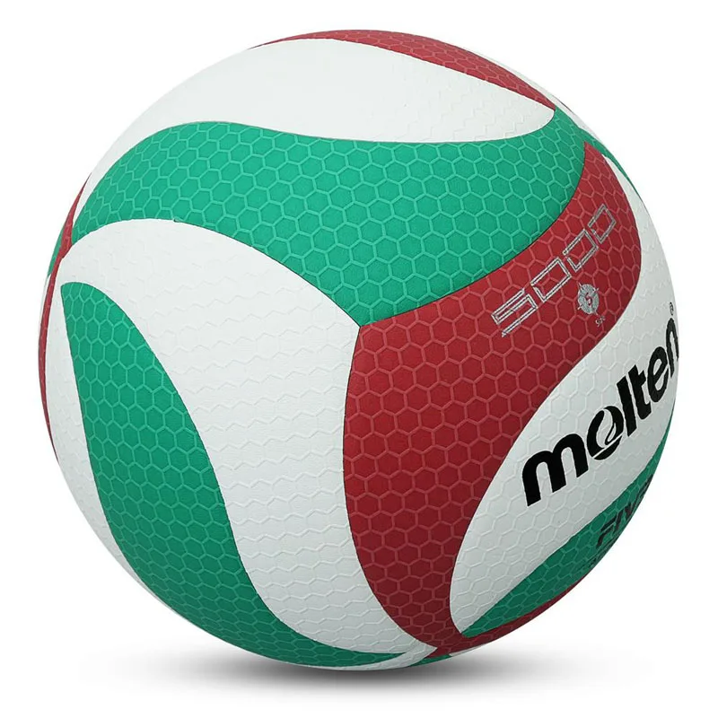 Volleyball Original Molten V5M5000 Volleyball Ball Fonction Officiel Taille 5 Volley Ball avec aiguille pour le match de match professionnel