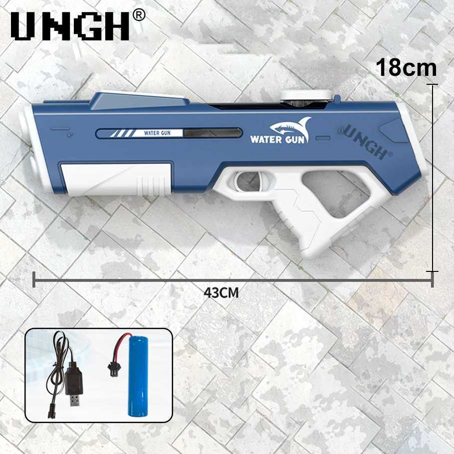 銃のおもちゃはungh自動吸収水銃サマーエレクトリックビーチウォーターガン屋外のおもちゃと戦う戦闘ゲームギフトを子供向け240416