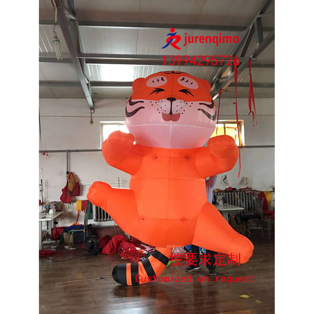 Mascot kostymer kinesiska nyåret Ierable Model Tiger Wall Climbing Meichen Set Props Decoration