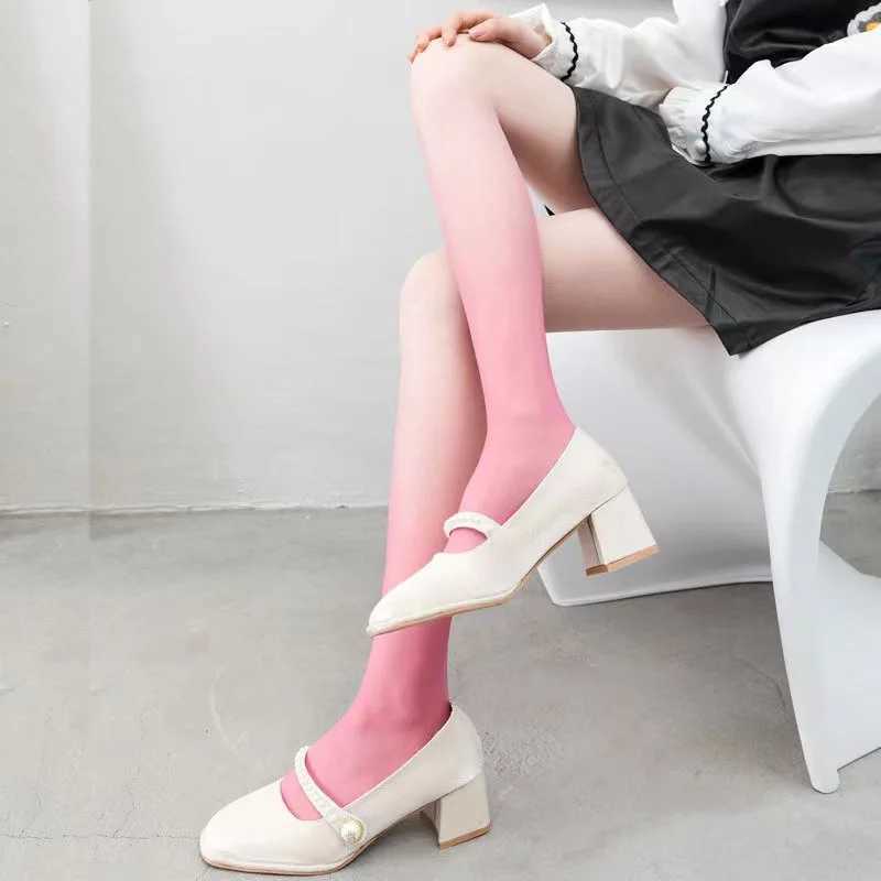 Chaussettes sexy bassages de gradient femme