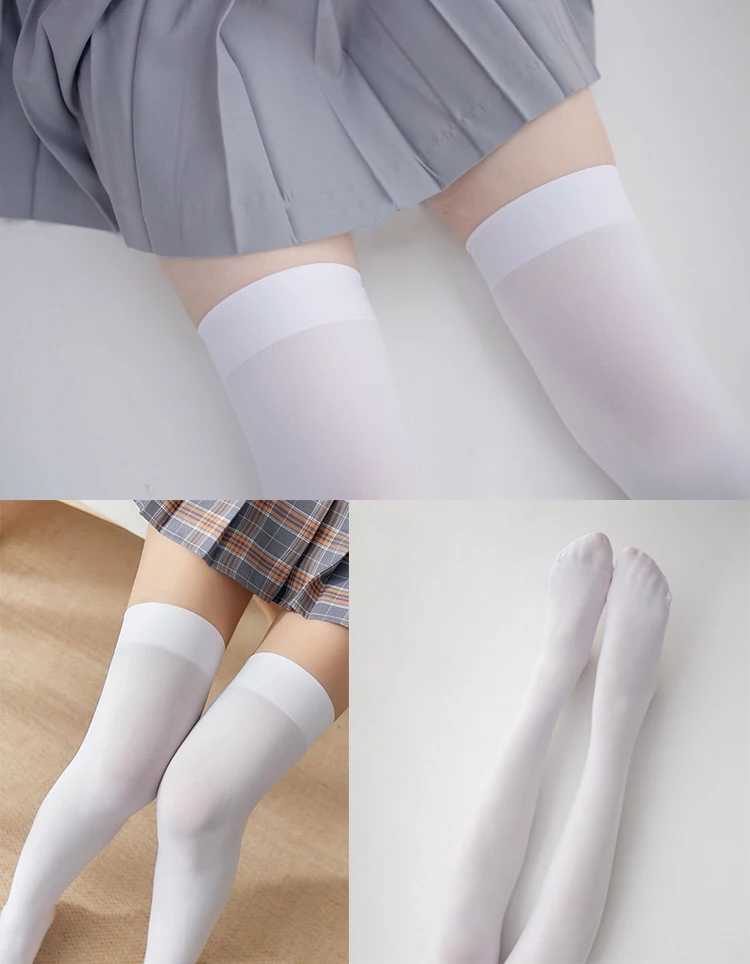 Chaussettes sexy dessins animés bas de dimension en deux dimensions fille anime japonaise sexy mignon cosplay over-the-knee tube personnalité de personnalité velours 240416