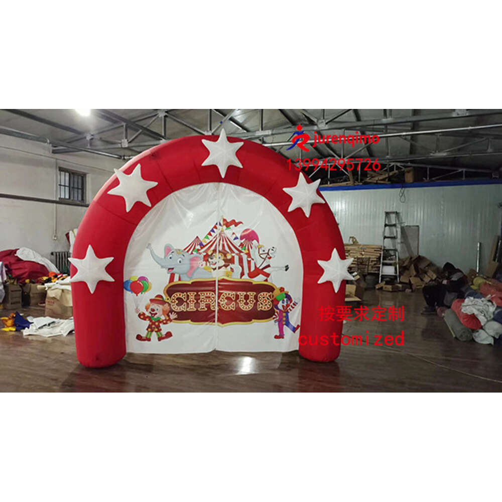 Mascot kostymer Rainbow Gate Circus Arch Ierable Props Garge Party Advertising Air Model Customization