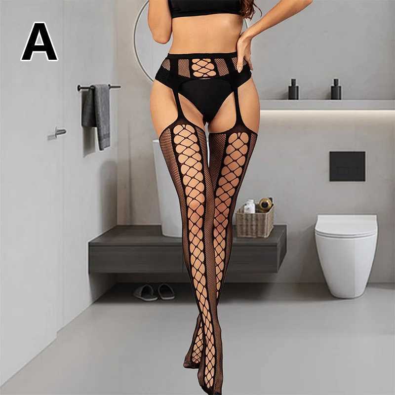 1NAB Sexy Socks Women Sexy Fish Net Stockings Ratehose erotyczne pończochy pończochy nadwozia MESH Otwarte C Suszone