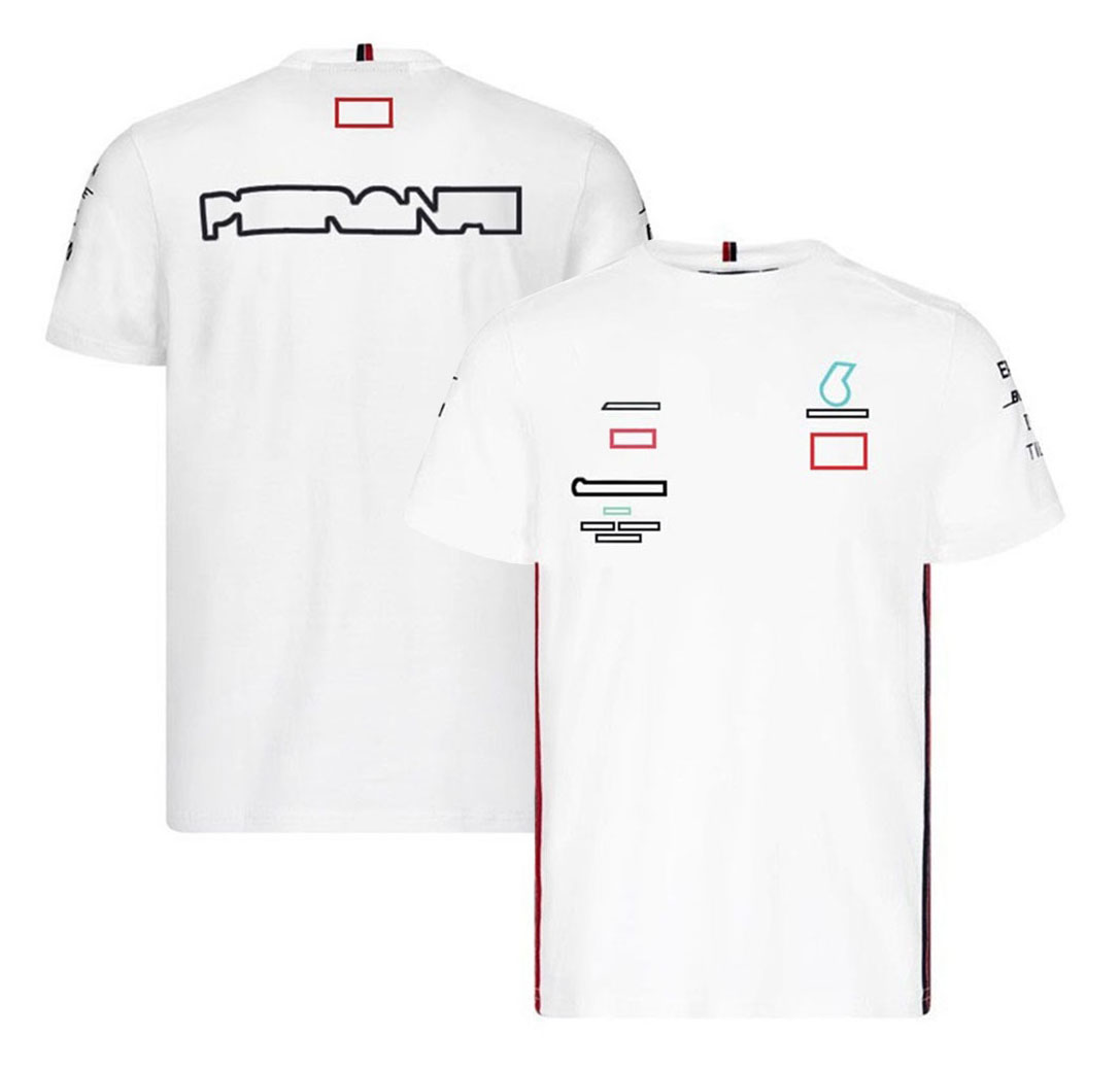 F1 T-Shirt Formül 1 Yarış Takım Tişörtleri Takımı Kısa kollu yaz polyester hızlı kuru üstleri gömlek aynı stil araba iş giysileri özelleştirilmiş