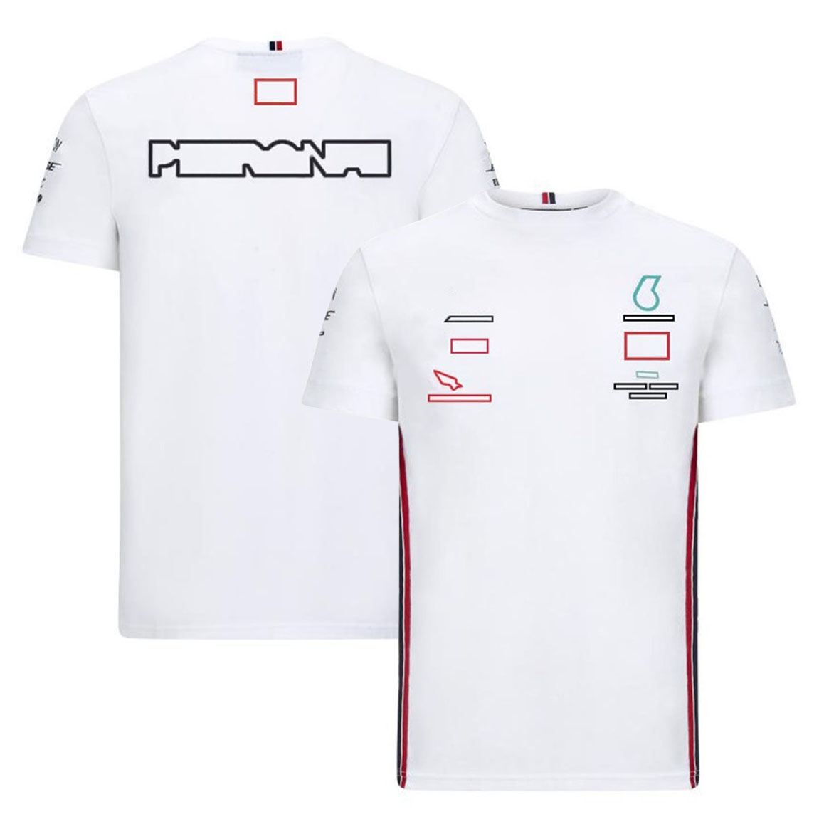 F1 T-shirt Fórmula 1 Treno de corrida de corrida Time de mangas curtas de verão Poliéster Poliéster Quick Dry Tops camisetas O mesmo estilo de carro de trabalho personalizado