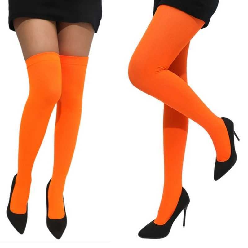 Chaussettes sexy de la couleur de bonbons bases de Noël sexy élégants dames féminines bassins de nuit élastiques longs berceaux de bas pour femmes 240416