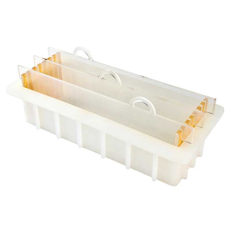 Handmade Soap Nicole Soap Making Kit Silicone Soap Mold with Separators and Wood Beveler for Handmade Soap Experiment 240416