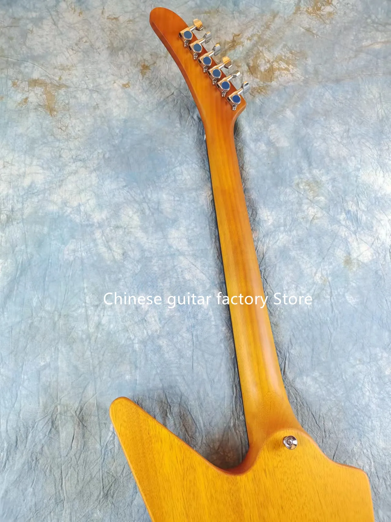 Cables High Quality Electric Guitar EET FUK Mahogany Body Matte Natural Wood Color In Stock Fast 